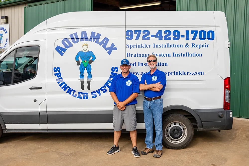Aquamax service trucks ready for the day