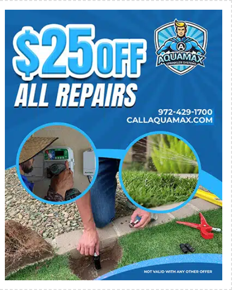 $25 off all sprinkler repairs