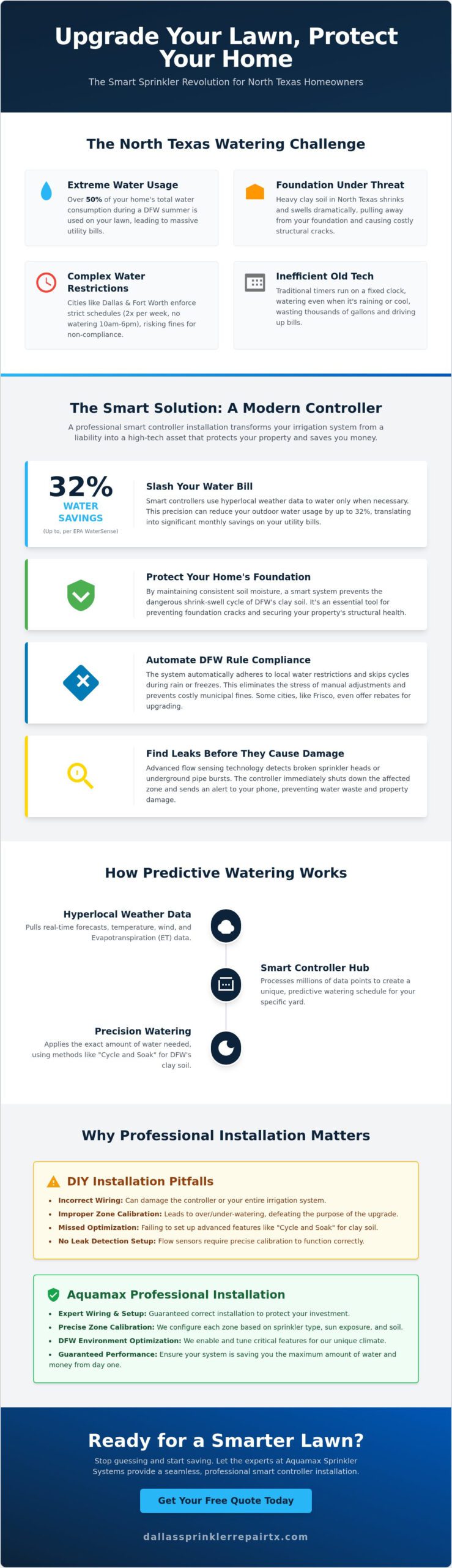 Professional Smart Sprinkler Controller Installation: A DFW Homeowner’s Guide