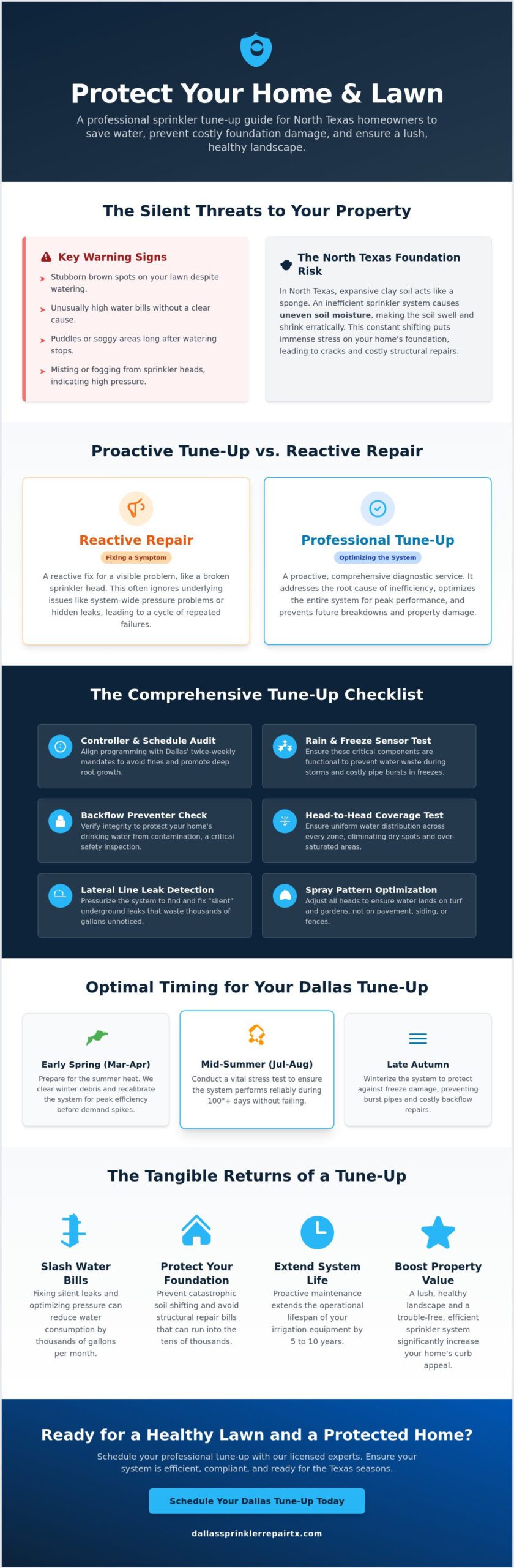 Sprinkler System Tune-Up in Dallas: 2026 Efficiency & Repair Guide