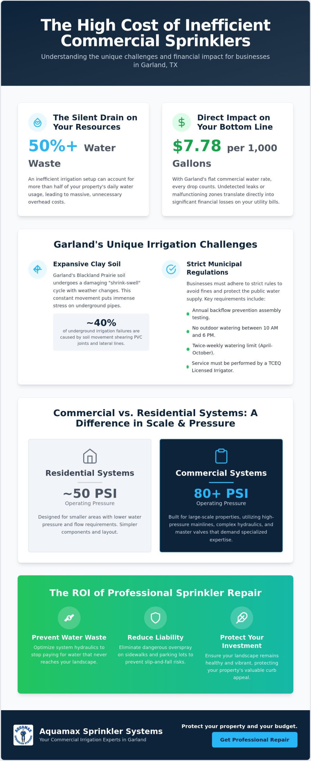 Commercial Sprinkler System Repair in Garland: Expert Irrigation Solutions for 2026