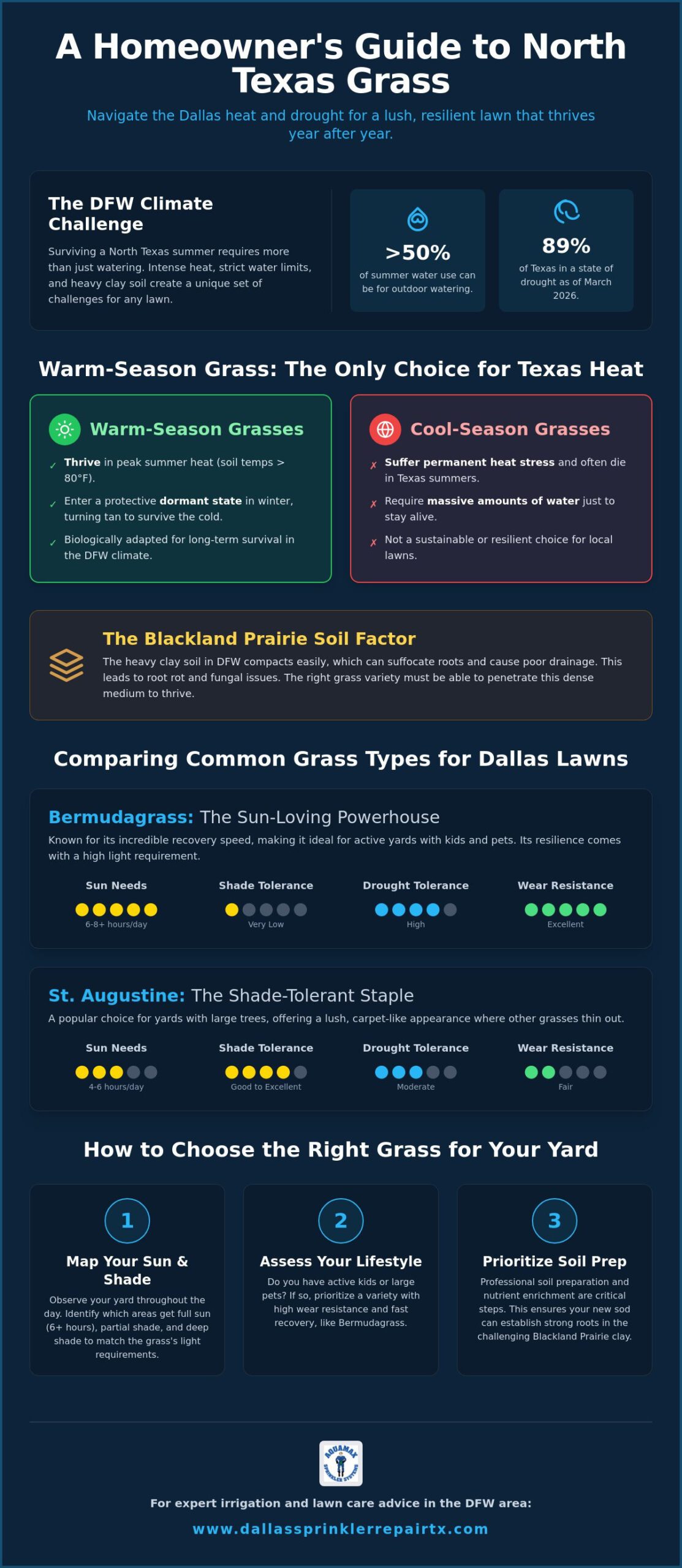 Best Grass Types for North Texas & Dallas Lawns