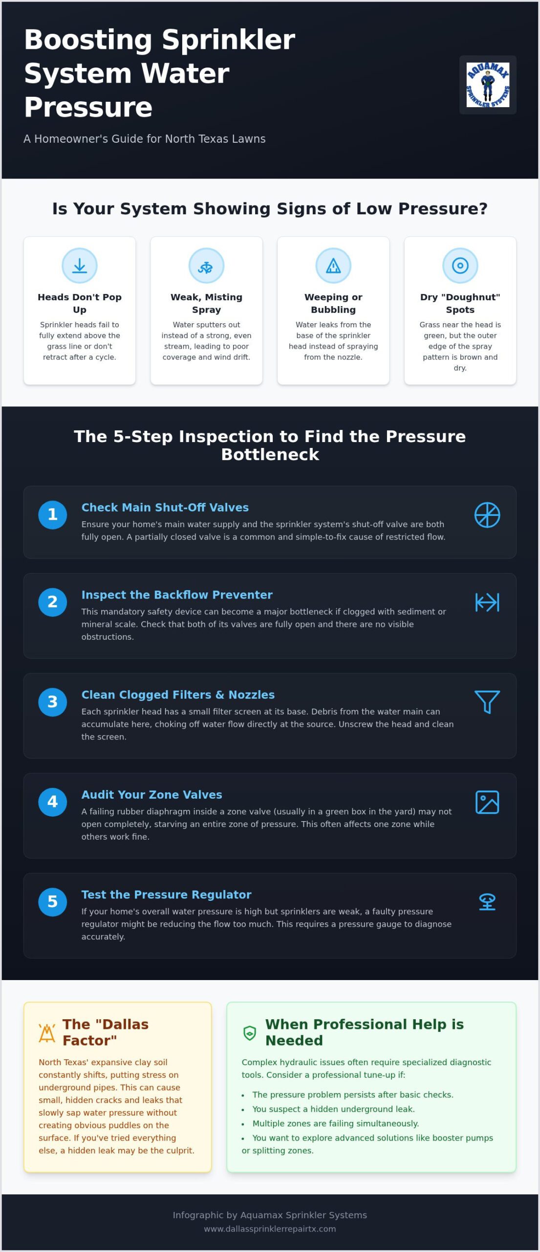 How to Increase Water Pressure in Your Sprinkler System: A DFW Guide