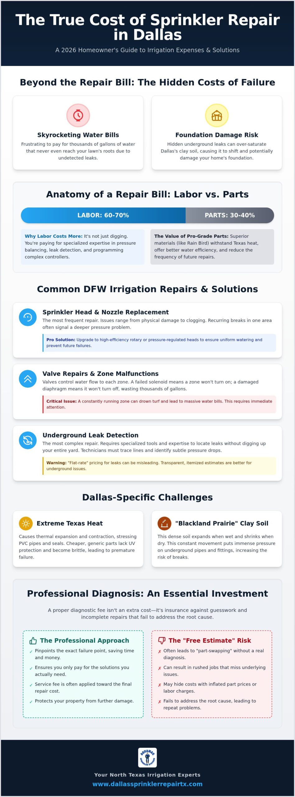 2026 Cost to Repair Sprinkler System: A Dallas Homeowner’s Pricing Guide
