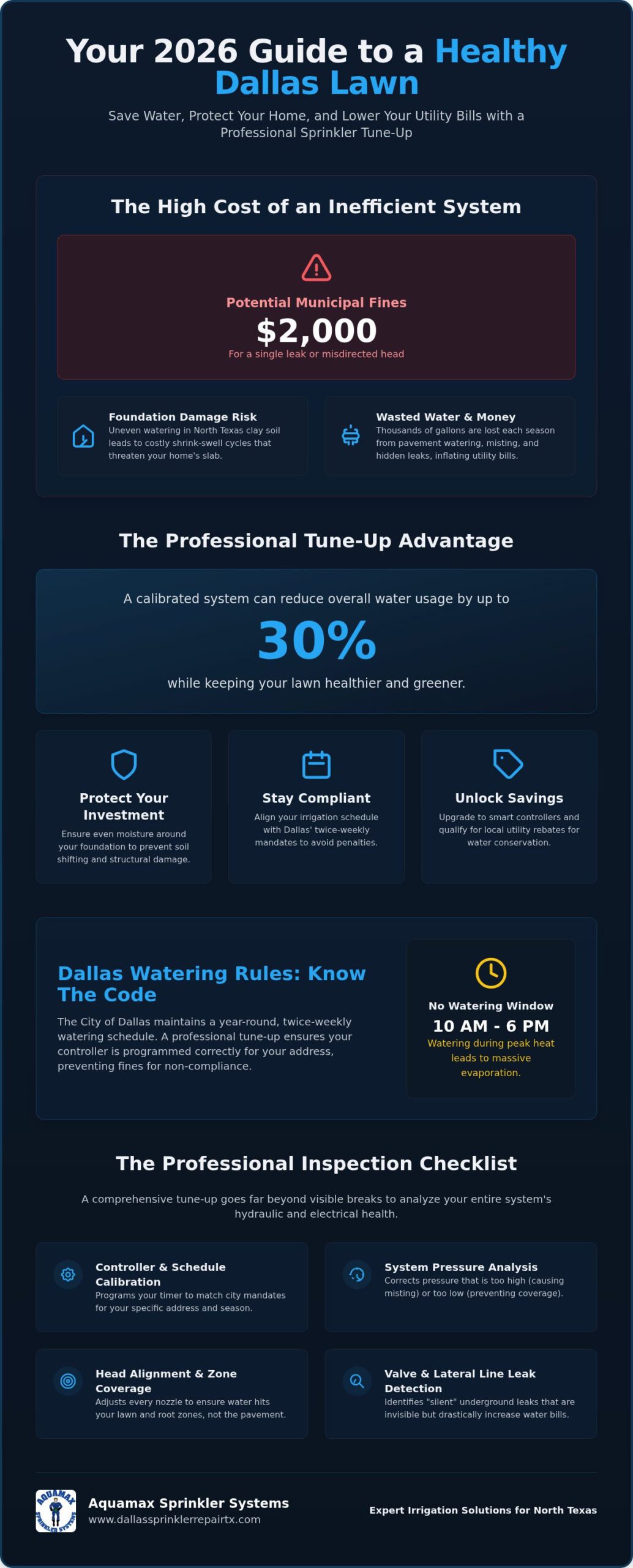 Sprinkler Tune-Up: 2026 Guide for Dallas Homeowners