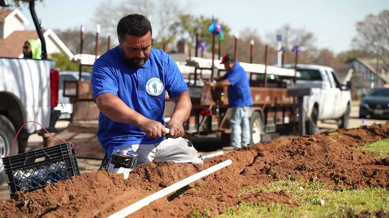 Dallas Sprinkler Installation 2