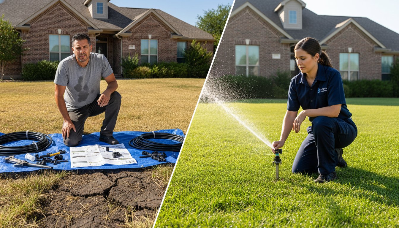 DIY vs. Professional Sprinkler Installation in Dallas: 2026 Homeowner’s Guide
