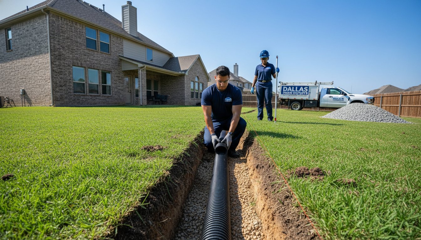 French Drain Installation in Dallas: The 2026 Guide to Yard Drainage
