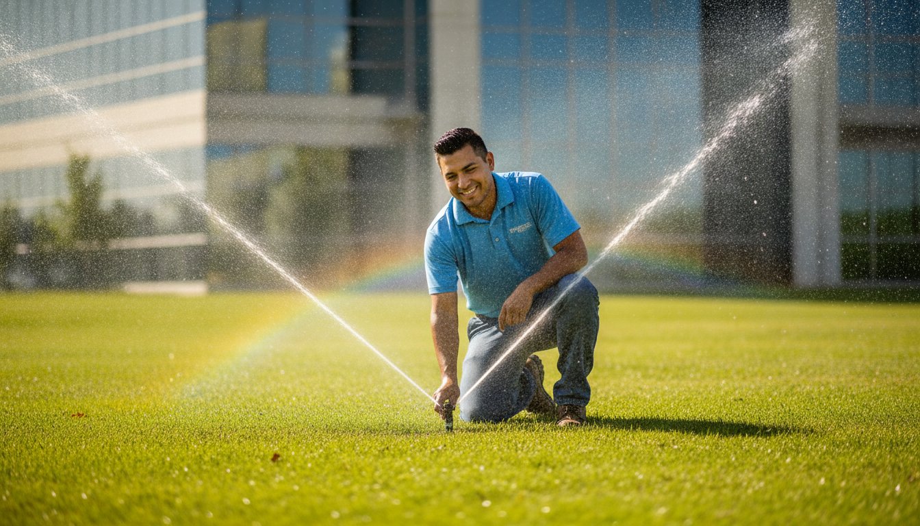 Commercial Sprinkler System Design: Engineering Efficiency for DFW Landscapes